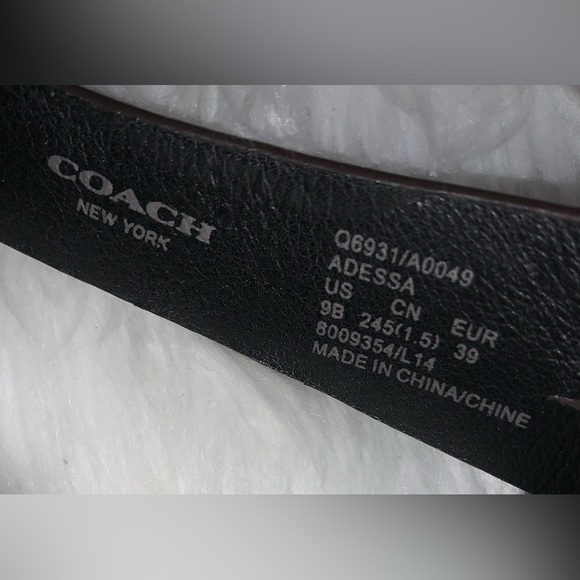 Worn 1x 👠 COACH Adessa leather wooden heels women’s size 9 - Picture 15 of 16